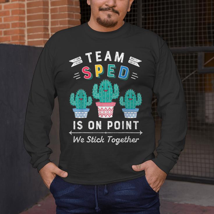 Cute SPED Teacher Special Education Cactus SPED Teacher Men's Long Sleeve T-Shirt, funny design Cute SPED Teacher Special Education Cactus SPED Teacher Men's Long Sleeve T-Shirt, funny design