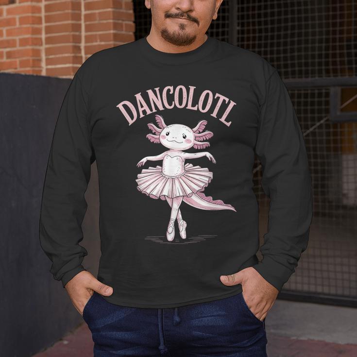 Dancolotl Ballerina Axolotl Ballet Dance Teacher Men's Long Sleeve T-Shirt, funny design Dancolotl Ballerina Axolotl Ballet Dance Teacher Men's Long Sleeve T-Shirt, funny design