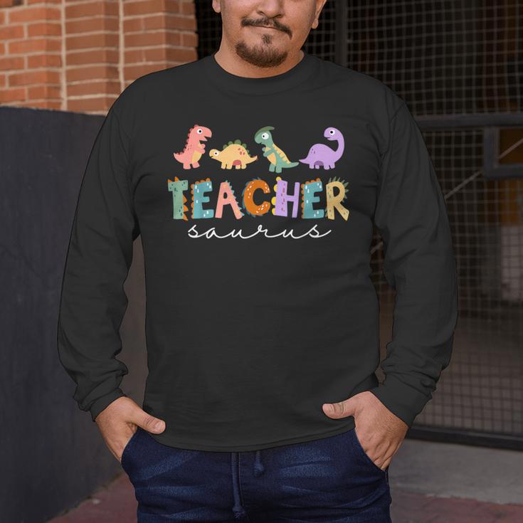 Dinosaur Teacher Teachersaurus Rex Dino Men's Long Sleeve T-Shirt, funny design Dinosaur Teacher Teachersaurus Rex Dino Men's Long Sleeve T-Shirt, funny design
