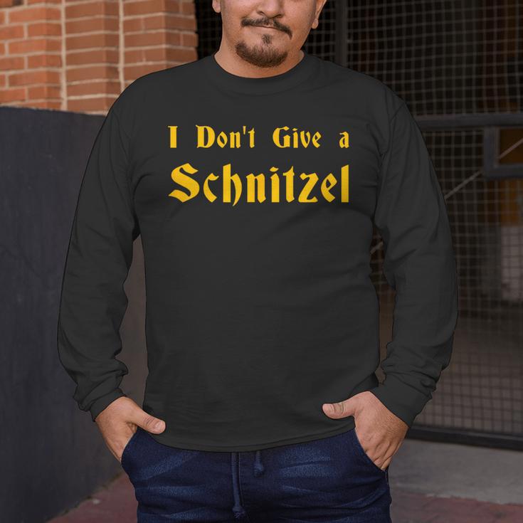 I Don't Give a Schnitzel T-Shirt Men's Long Sleeve T-Shirt, funny design