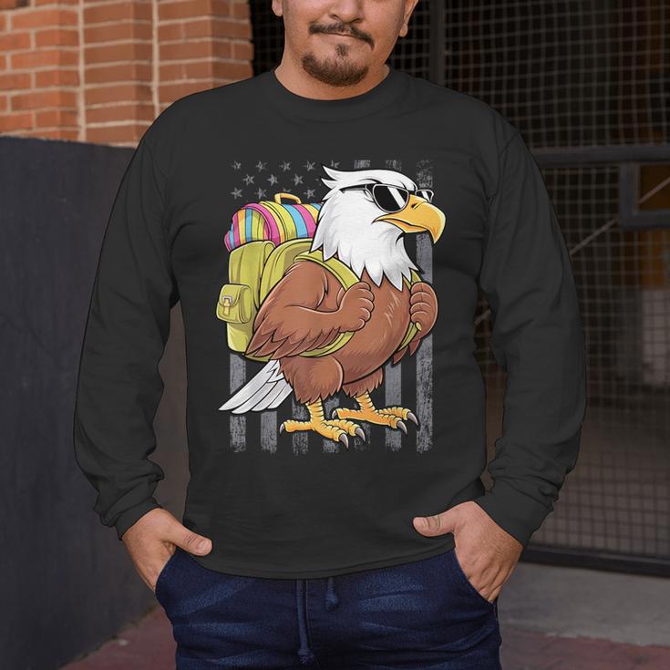 Eagle First Day Of School Teacher Back To School Eagle Men's Long Sleeve T-Shirt, funny design Eagle First Day Of School Teacher Back To School Eagle Men's Long Sleeve T-Shirt, funny design