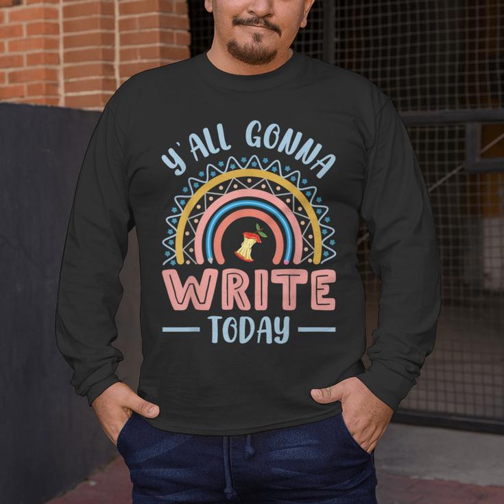 ELA English Teacher Men's Long Sleeve T-Shirt, funny design