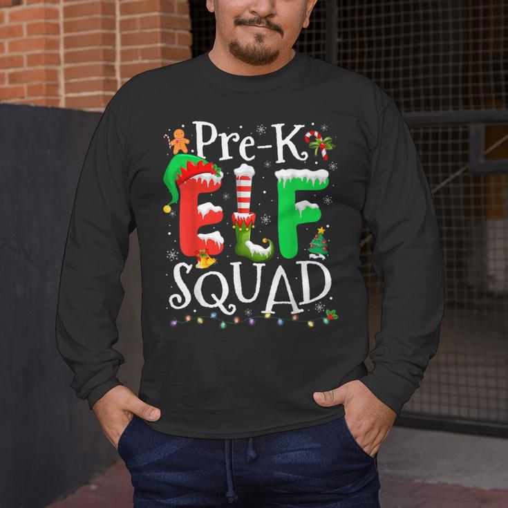 Elf Squad Pre-k Teacher Christmas Child Xmas Men's Long Sleeve T-Shirt, funny design Elf Squad Pre-k Teacher Christmas Child Xmas Men's Long Sleeve T-Shirt, funny design