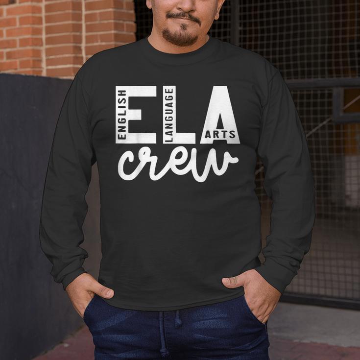 English Language Art Teacher Crew ELA Squad English Teacher Men's Long Sleeve T-Shirt, funny design English Language Art Teacher Crew ELA Squad English Teacher Men's Long Sleeve T-Shirt, funny design