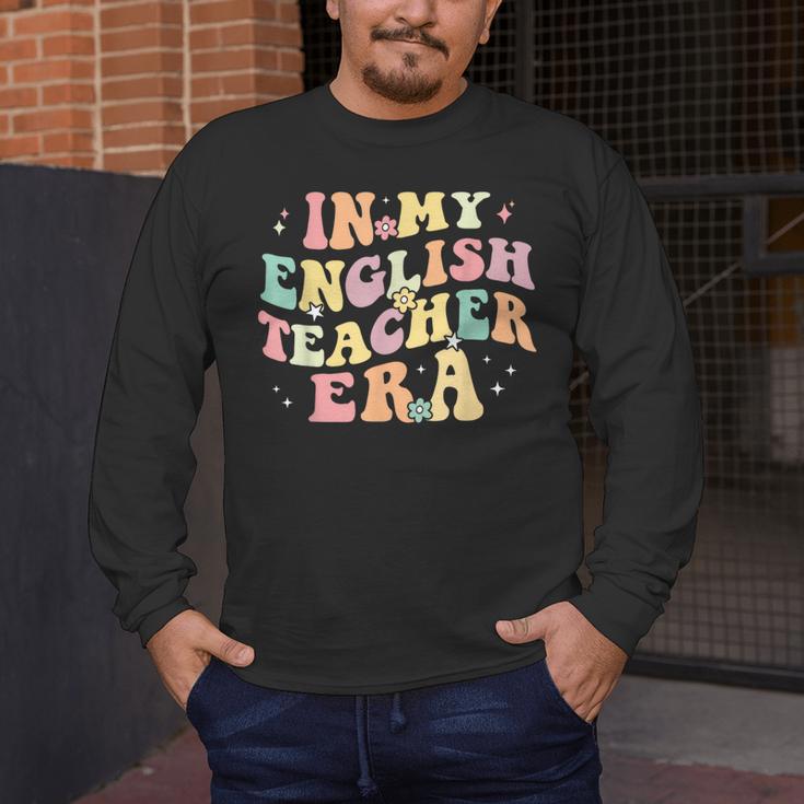 In My English Teacher Era Retro Back To School Literature Men Women Men's Long Sleeve T-Shirt, funny design