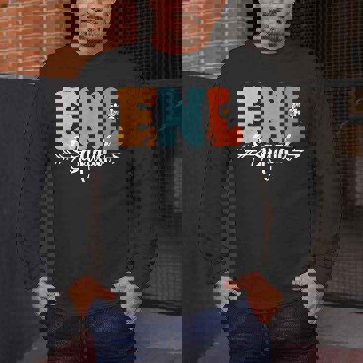 ENL Squad Back To School Teachers Students ENL Crew Men Women Girls Kids Men&#x27;s Long Sleeve T-Shirt, funny design