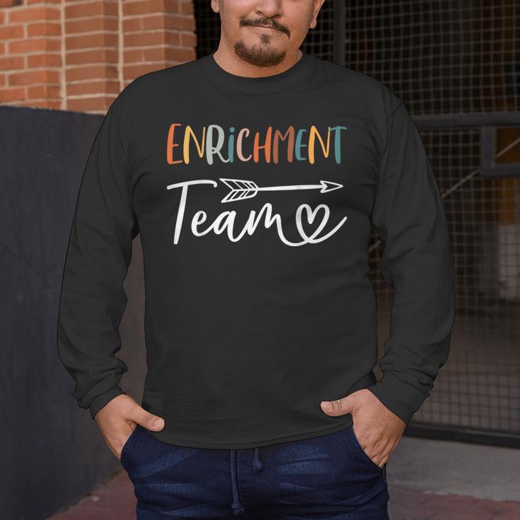 Enrichment Team Enrichment Coordinator Teacher Squad Men's Long Sleeve T-Shirt, funny design Enrichment Team Enrichment Coordinator Teacher Squad Men's Long Sleeve T-Shirt, funny design