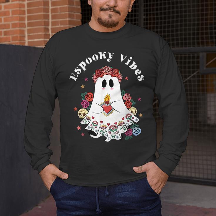 Espooky Vibes Maestra Halloween Spanish Mexican Teacher Men's Long Sleeve T-Shirt, funny design Espooky Vibes Maestra Halloween Spanish Mexican Teacher Men's Long Sleeve T-Shirt, funny design