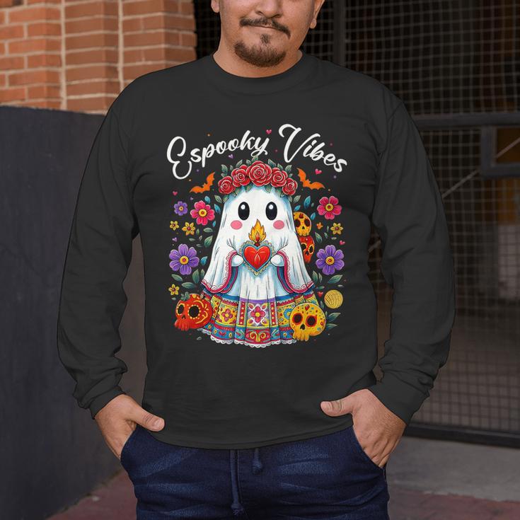 Espooky Vibes Maestra Halloween Spanish Mexican Teacher Men's Long Sleeve T-Shirt, funny design Espooky Vibes Maestra Halloween Spanish Mexican Teacher Men's Long Sleeve T-Shirt, funny design