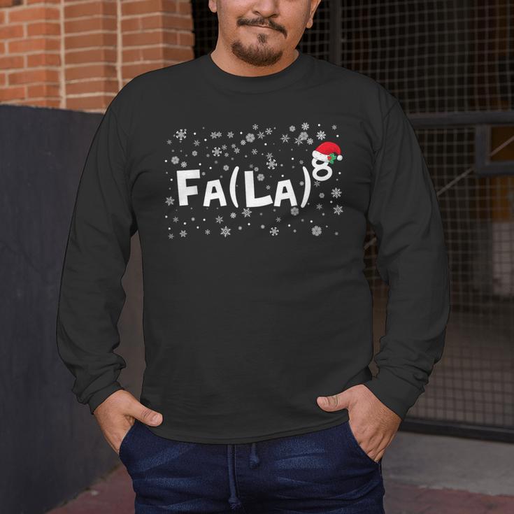 FA LA8 Christmas Santa Fa La Math Teacher Mathematic Men's Long Sleeve T-Shirt, funny design FA LA8 Christmas Santa Fa La Math Teacher Mathematic Men's Long Sleeve T-Shirt, funny design