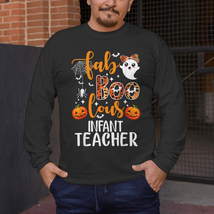 Faboolous INFANT Teacher Halloween Men's Long Sleeve T-Shirt, funny design