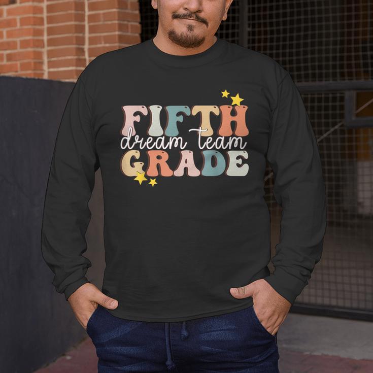 Fifth Grade Dream Team First Day Of 5th Grade Teachers Men's Long Sleeve T-Shirt, funny design