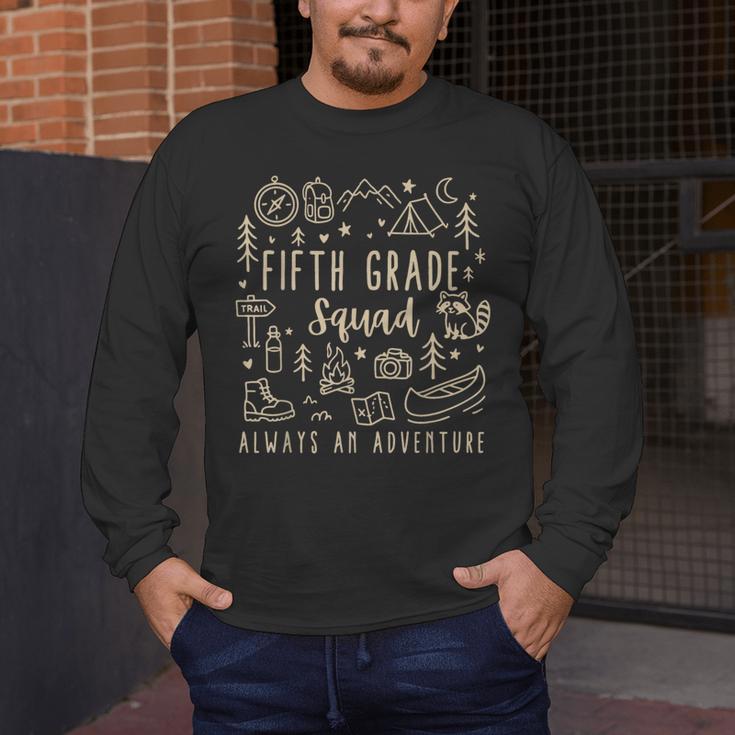 Fifth Grade Squad Adventure Camping 5th Grade Teacher Kids Men's Long Sleeve T-Shirt, funny design Fifth Grade Squad Adventure Camping 5th Grade Teacher Kids Men's Long Sleeve T-Shirt, funny design