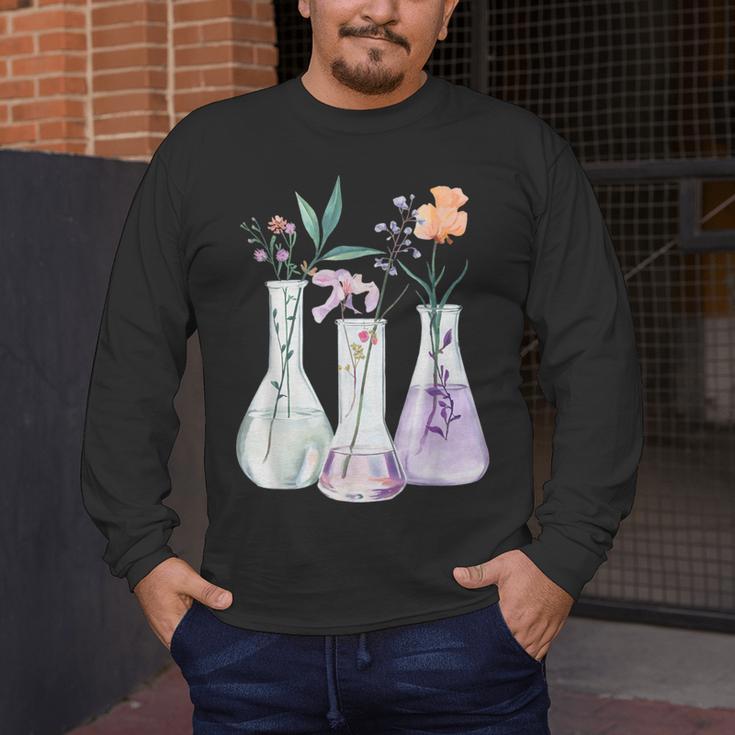 Flowers Test Tube Chemistry Student Science Teacher Women Men's Long Sleeve T-Shirt, funny design Flowers Test Tube Chemistry Student Science Teacher Women Men's Long Sleeve T-Shirt, funny design