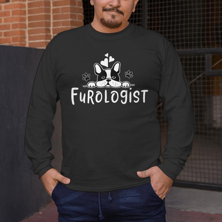 Furologist Puppy Stylist Cute Dog Groomer Men Women Men's Long Sleeve T-Shirt, funny design