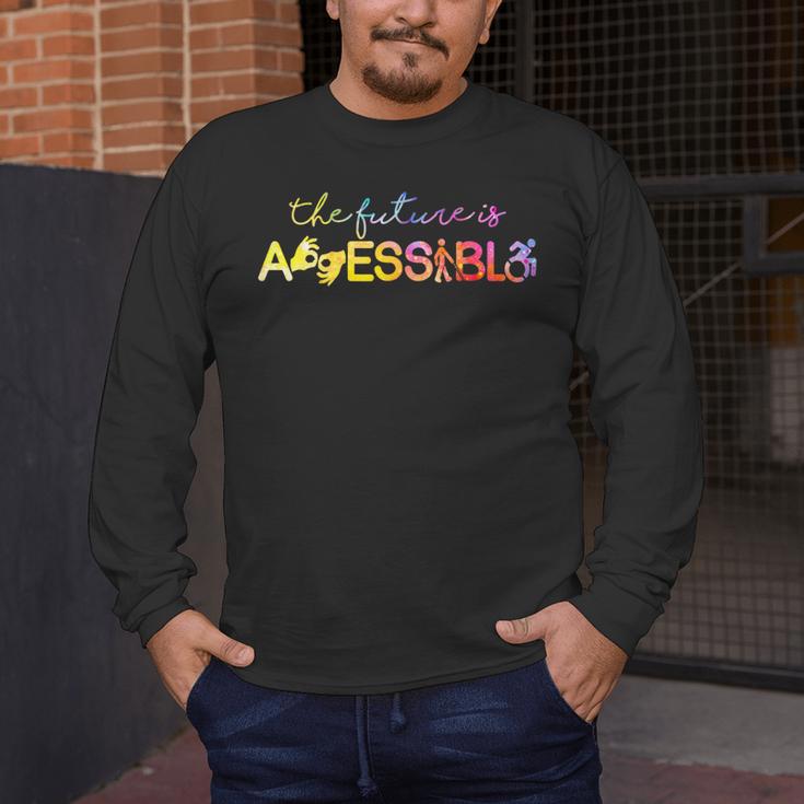The Future Is Accessible Special Education Teacher Men's Long Sleeve T-Shirt, funny design The Future Is Accessible Special Education Teacher Men's Long Sleeve T-Shirt, funny design
