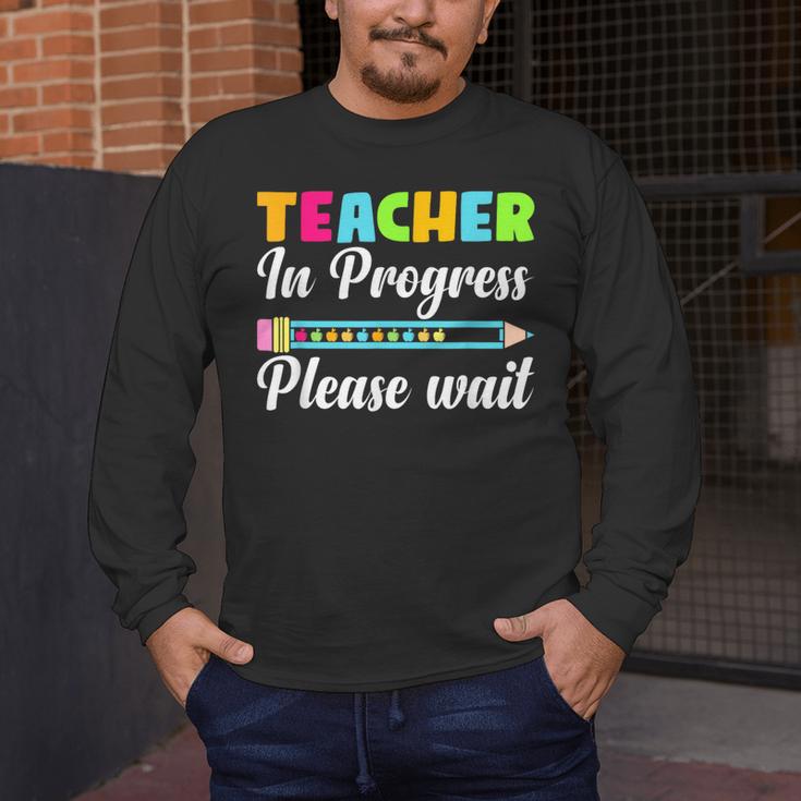 Future Teacher Cool Teacher In Progress Please Wait Men's Long Sleeve T-Shirt, funny design Future Teacher Cool Teacher In Progress Please Wait Men's Long Sleeve T-Shirt, funny design