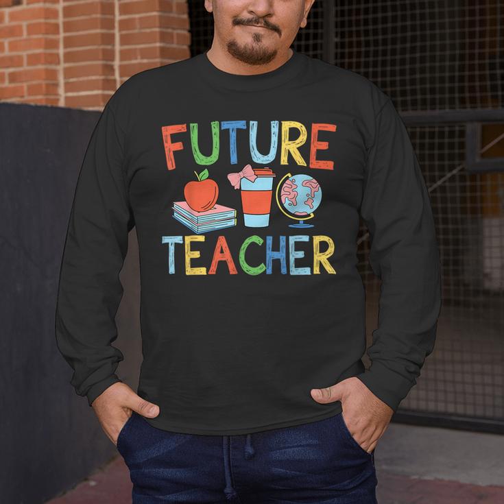 Future Teacher Costume For Kids Girls Boys Men Women Men's Long Sleeve T-Shirt, funny design