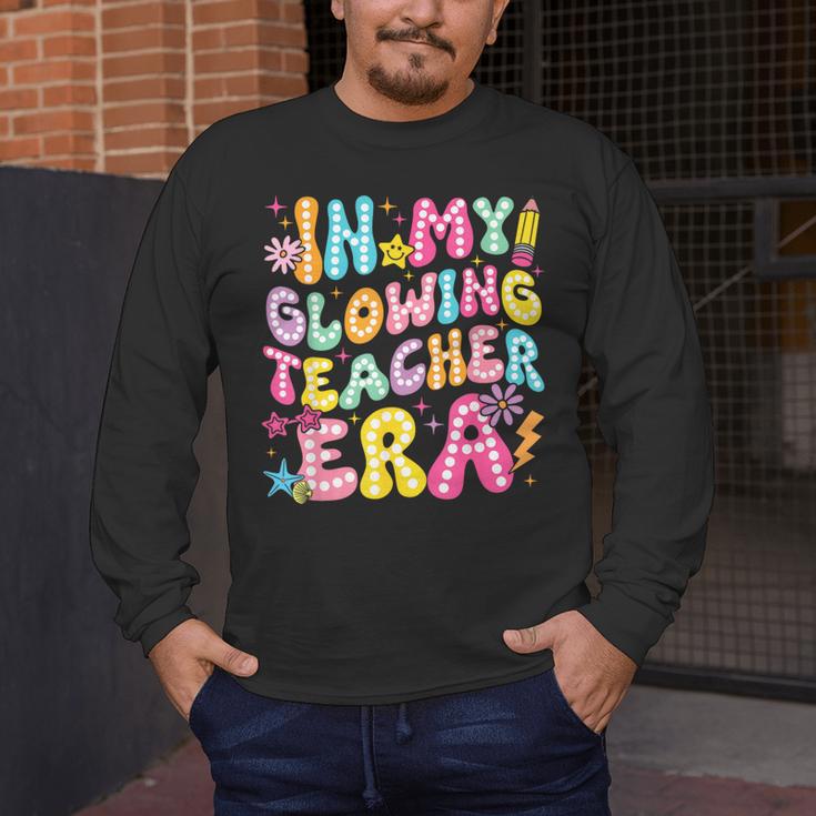 In My Glowing Teacher Era Teaching Back To School Men's Long Sleeve T-Shirt, funny design In My Glowing Teacher Era Teaching Back To School Men's Long Sleeve T-Shirt, funny design