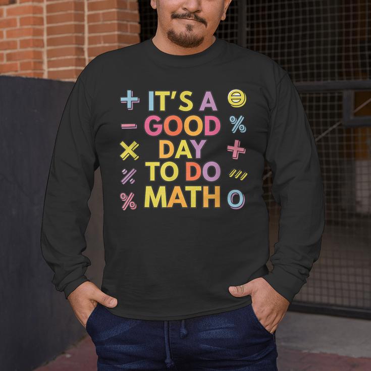 Good Day To Do Math Teacher Appreciation Day Science Men's Long Sleeve T-Shirt, funny design Good Day To Do Math Teacher Appreciation Day Science Men's Long Sleeve T-Shirt, funny design