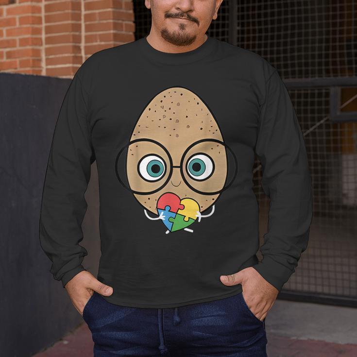 The Good Egg Teacher Halloween Costume Food Group Cute Men's Long Sleeve T-Shirt, funny design