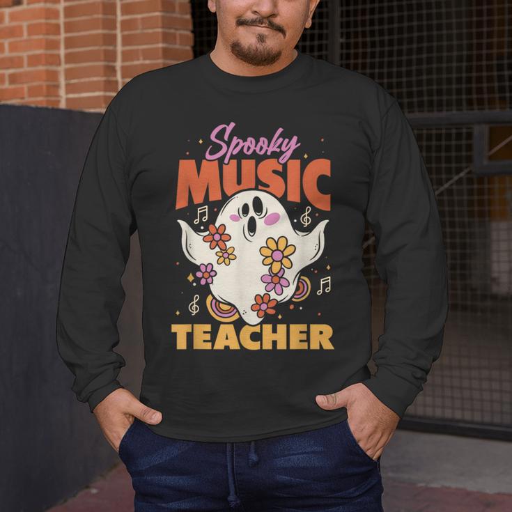 Groovy Faboolous Spooky Music Teacher Halloween Men Women Men's Long Sleeve T-Shirt, funny design Groovy Faboolous Spooky Music Teacher Halloween Men Women Men's Long Sleeve T-Shirt, funny design