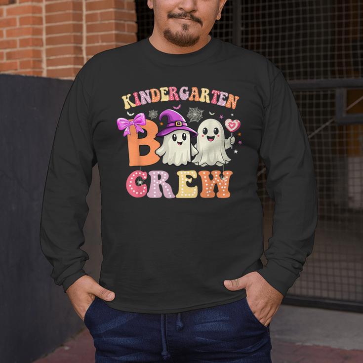 Groovy Kindergarten Boo Crew Kinder Halloween Teacher Kids Men's Long Sleeve T-Shirt, funny design Groovy Kindergarten Boo Crew Kinder Halloween Teacher Kids Men's Long Sleeve T-Shirt, funny design