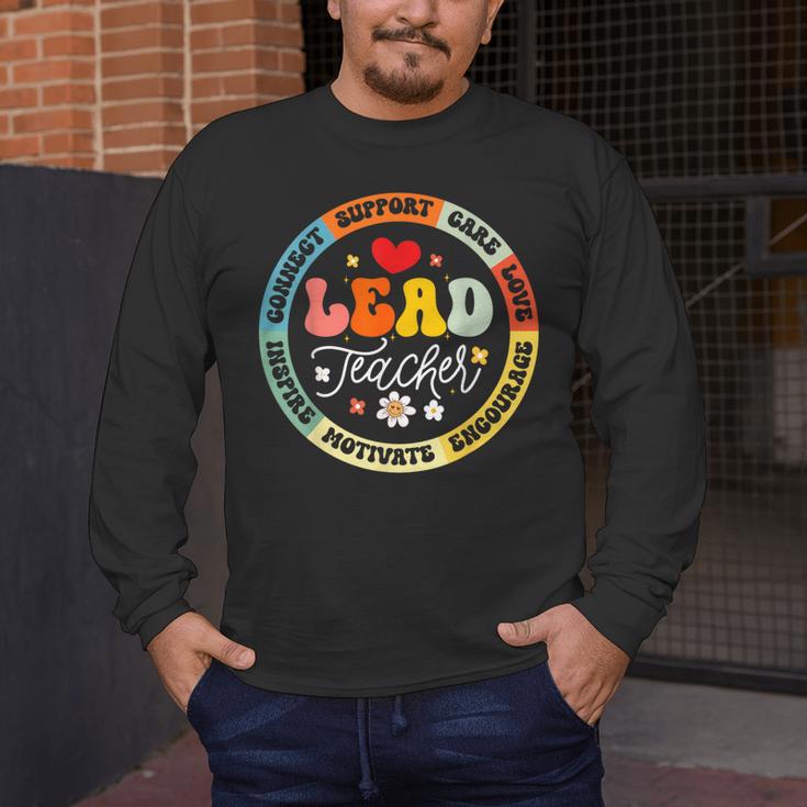 Groovy Lead Teacher Appreciation Back To School Men's Long Sleeve T-Shirt, funny design Groovy Lead Teacher Appreciation Back To School Men's Long Sleeve T-Shirt, funny design