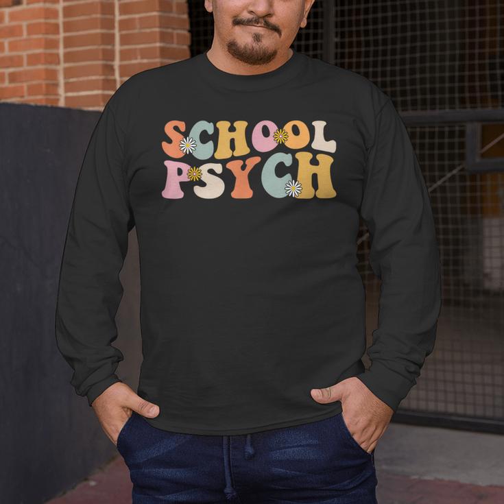 Groovy Retro School Psych Teacher School Psychologist For Men Women Girls Kids Men's Long Sleeve T-Shirt, funny design Groovy Retro School Psych Teacher School Psychologist For Men Women Girls Kids Men's Long Sleeve T-Shirt, funny design