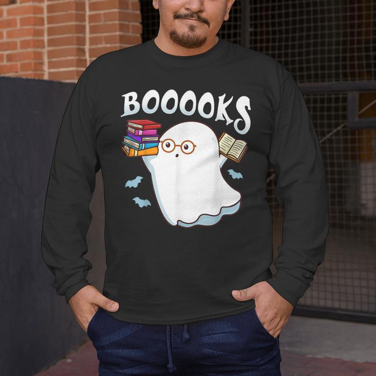 Halloween Books Librarian English Teacher Reader Reading Men's Long Sleeve T-Shirt, funny design Halloween Books Librarian English Teacher Reader Reading Men's Long Sleeve T-Shirt, funny design