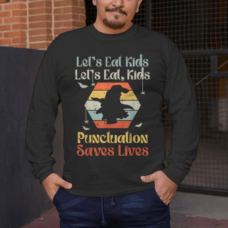 Halloween Lets Eat Kids English Teacher Costume Women Men's Long Sleeve T-Shirt, funny design Halloween Lets Eat Kids English Teacher Costume Women Men's Long Sleeve T-Shirt, funny design