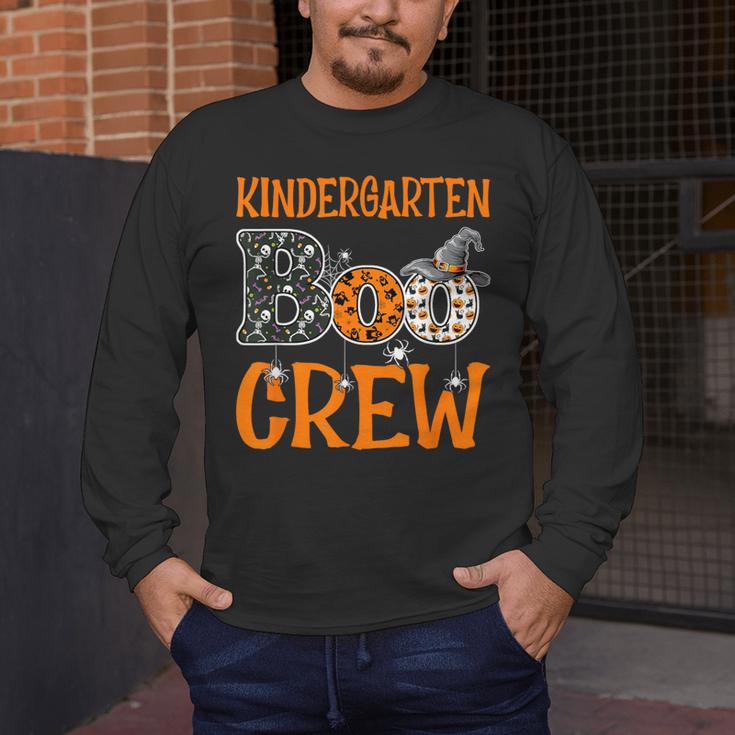 Halloween Kindergarten Boo Crew Kinder Teacher Student Men's Long Sleeve T-Shirt, funny design Halloween Kindergarten Boo Crew Kinder Teacher Student Men's Long Sleeve T-Shirt, funny design