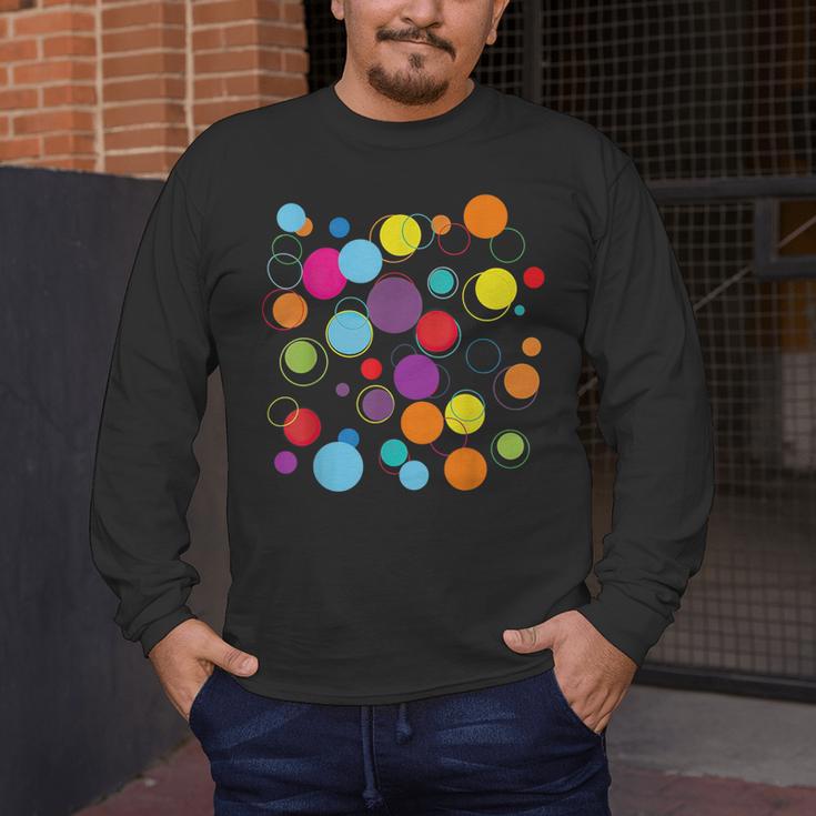 Happy Dot Day Colorful Polka Dot Art Teacher Student Kids Men's Long Sleeve T-Shirt, funny design