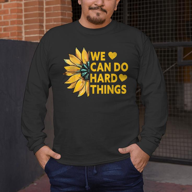 We Can Do Hard Things Kids Teacher Back To School Men's Long Sleeve T-Shirt, funny design We Can Do Hard Things Kids Teacher Back To School Men's Long Sleeve T-Shirt, funny design