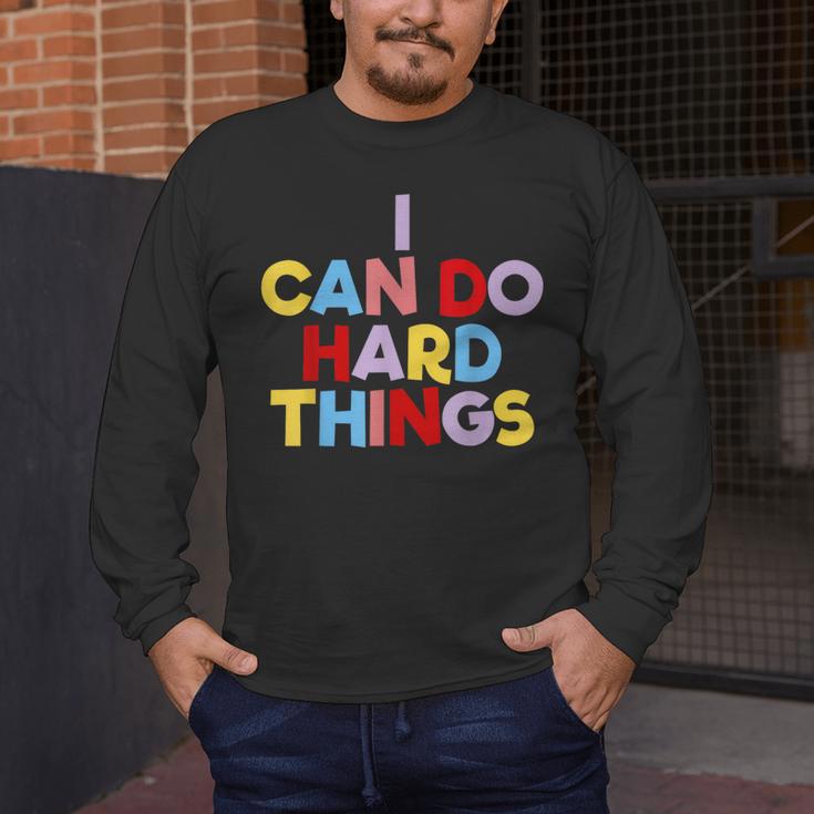 I Can Do Hard Things Teacher Inspiration Do Hard Things Men's Long Sleeve T-Shirt, funny design I Can Do Hard Things Teacher Inspiration Do Hard Things Men's Long Sleeve T-Shirt, funny design