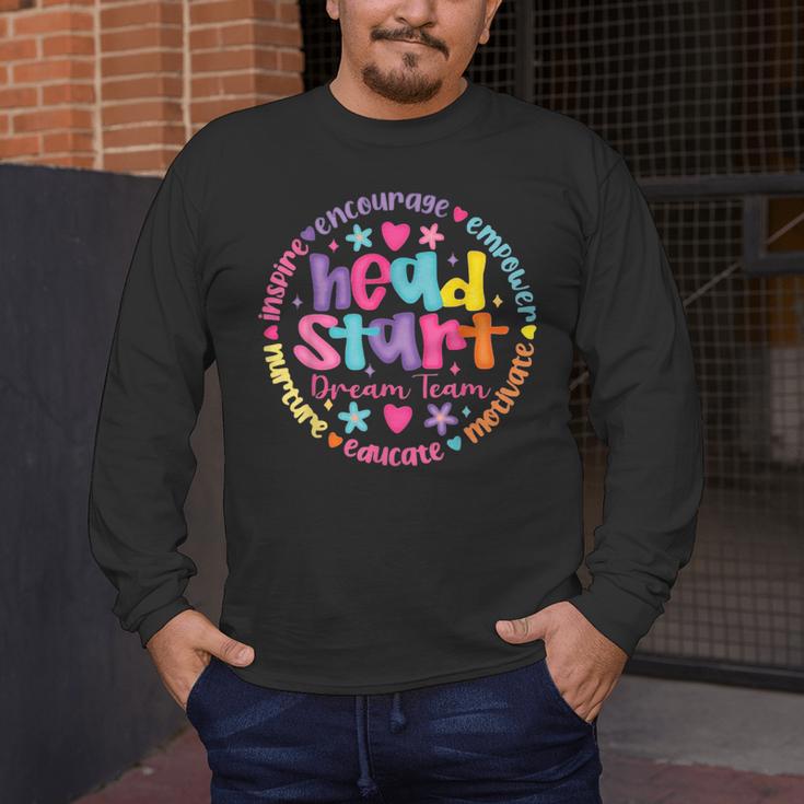 Head Start Dream Team Squad Teacher Headstart Back To School Men's Long Sleeve T-Shirt, funny design