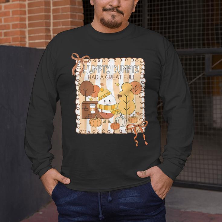 Humpty Dumpty Had A Great Fall Teacher Thanksgiving Autumn Men's Long Sleeve T-Shirt, funny design Humpty Dumpty Had A Great Fall Teacher Thanksgiving Autumn Men's Long Sleeve T-Shirt, funny design