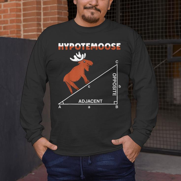Hypotemoose Mathematics Teacher Mathematician Math Geek Men's Long Sleeve T-Shirt, funny design