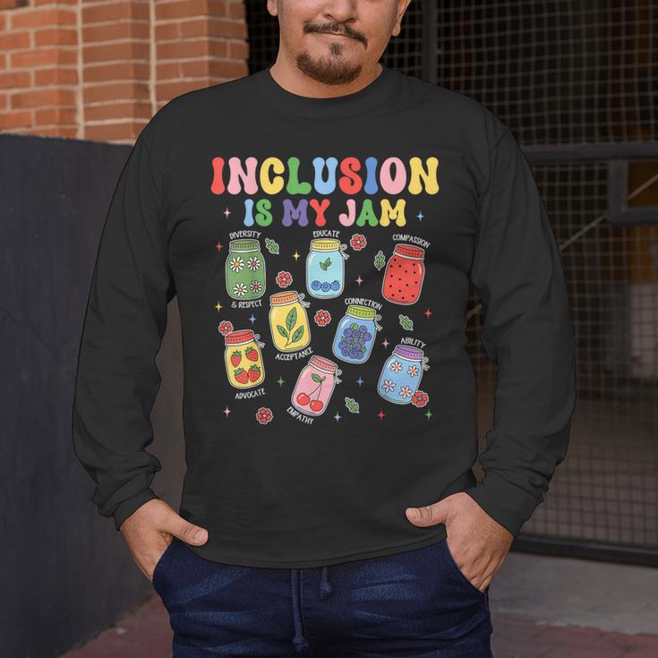 Inclusion Is My Jam SPED Teacher Special Education Life Men's Long Sleeve T-Shirt, funny design Inclusion Is My Jam SPED Teacher Special Education Life Men's Long Sleeve T-Shirt, funny design