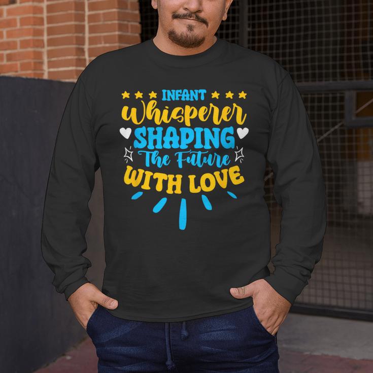 Infant Whisperer Daycare School Childcare Infant Teacher Men's Long Sleeve T-Shirt, funny design Infant Whisperer Daycare School Childcare Infant Teacher Men's Long Sleeve T-Shirt, funny design