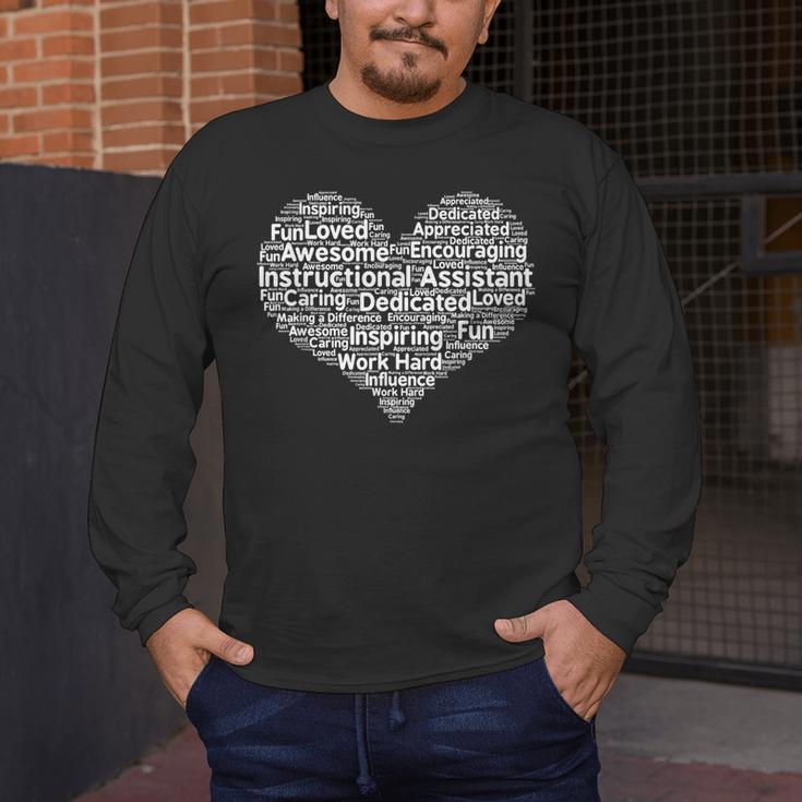 Instructional Assistant Teacher Appreciation T Shirt Men's Long Sleeve T-Shirt, funny design