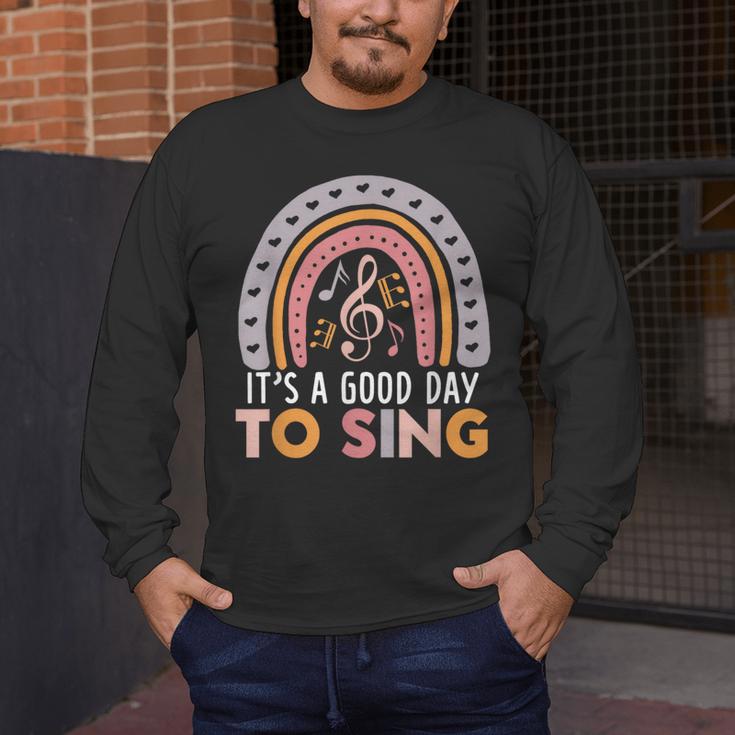 It's A Good Day To Sing Back To School Music Teacher Men's Long Sleeve T-Shirt, funny design It's A Good Day To Sing Back To School Music Teacher Men's Long Sleeve T-Shirt, funny design