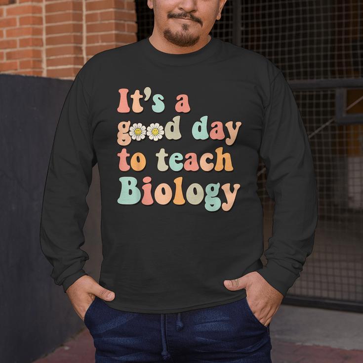 It's A Good Day To Teach Biology Biology Teacher Men's Long Sleeve T-Shirt, funny design It's A Good Day To Teach Biology Biology Teacher Men's Long Sleeve T-Shirt, funny design