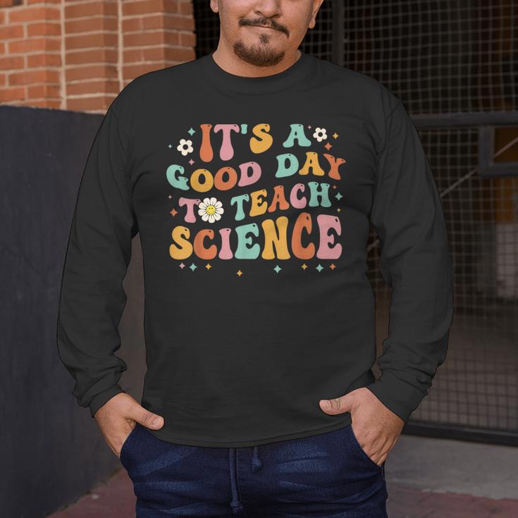 Its A Good Day To Teach Science Earth Science Teacher Men's Long Sleeve T-Shirt, funny design