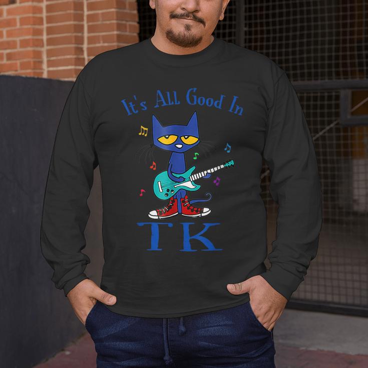 Its All Good In TK Cat Transitional Kindergarten Teacher Kid Men's Long Sleeve T-Shirt, funny design
