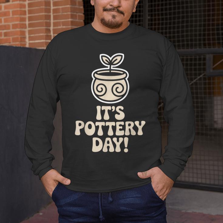 Its Pottery Day Clay Craft Ceramic Hobby Artisan Art Teacher Men's Long Sleeve T-Shirt, funny design Its Pottery Day Clay Craft Ceramic Hobby Artisan Art Teacher Men's Long Sleeve T-Shirt, funny design