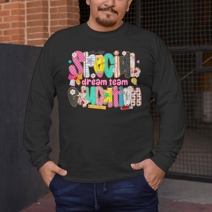 Kids Back To School Teachers Special Education Dream Team Men's Long Sleeve T-Shirt, funny design