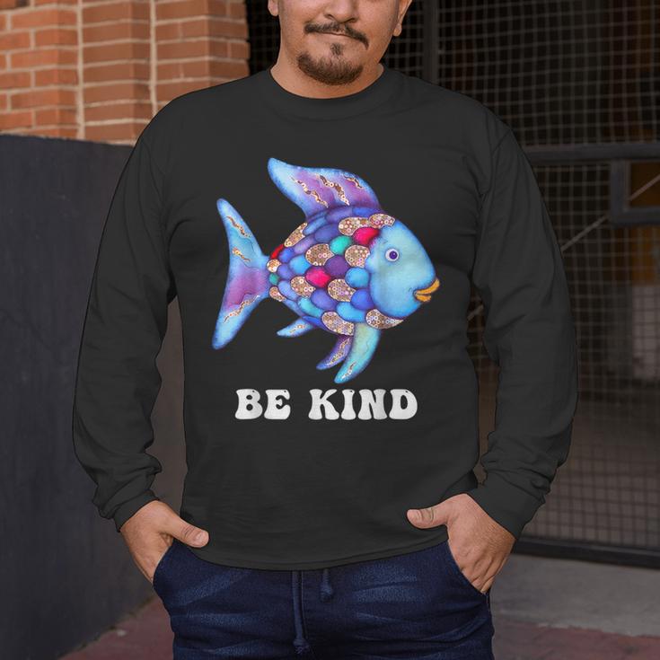 Be Kind Rainbow Fish Teacher Life Teaching Back To School Men's Long Sleeve T-Shirt, funny design Be Kind Rainbow Fish Teacher Life Teaching Back To School Men's Long Sleeve T-Shirt, funny design