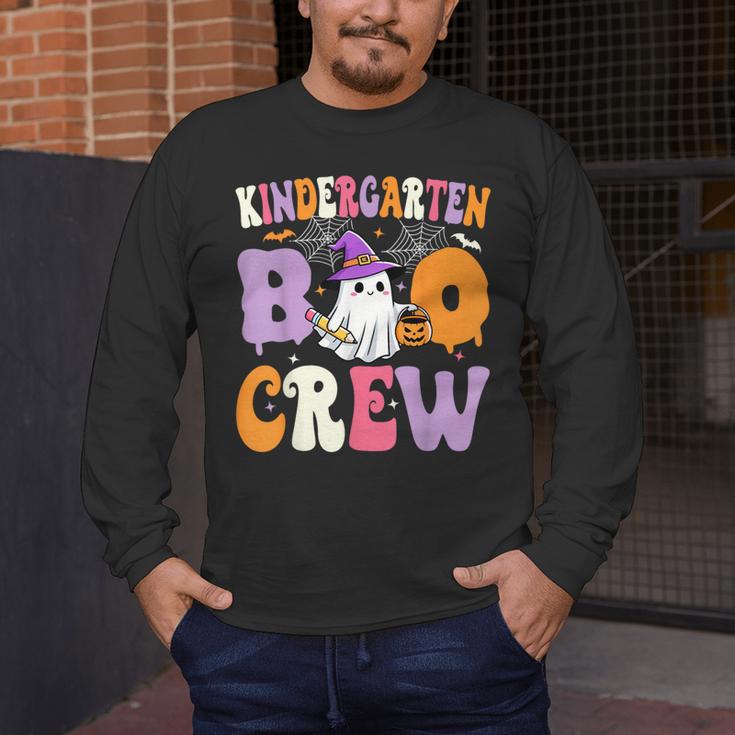Kindergarten Boo Crew Spooky Kindergarten Halloween Teacher Men's Long Sleeve T-Shirt, funny design Kindergarten Boo Crew Spooky Kindergarten Halloween Teacher Men's Long Sleeve T-Shirt, funny design