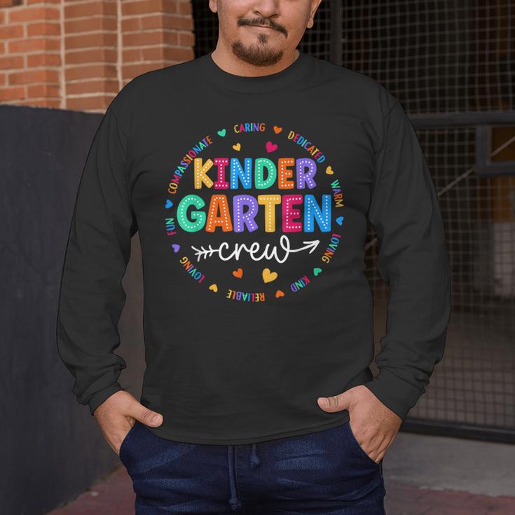 Kindergarten Crew Back To School Kindergarten Teacher Kids Men's Long Sleeve T-Shirt, funny design Kindergarten Crew Back To School Kindergarten Teacher Kids Men's Long Sleeve T-Shirt, funny design
